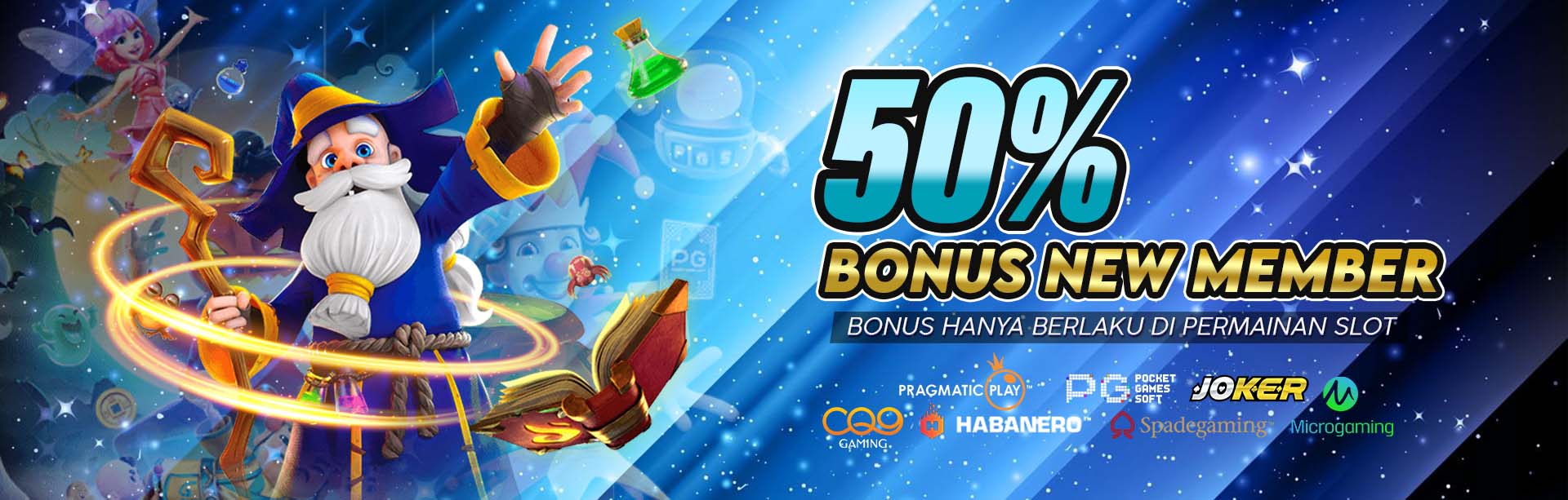 BONUS NEW MEMBER 50%