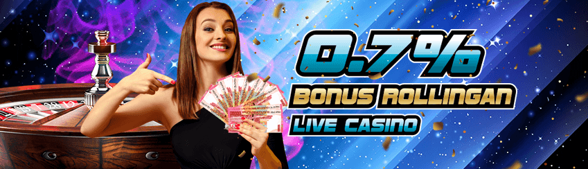 BONUS ROLLINGAN LIVE CASINO 0.7%